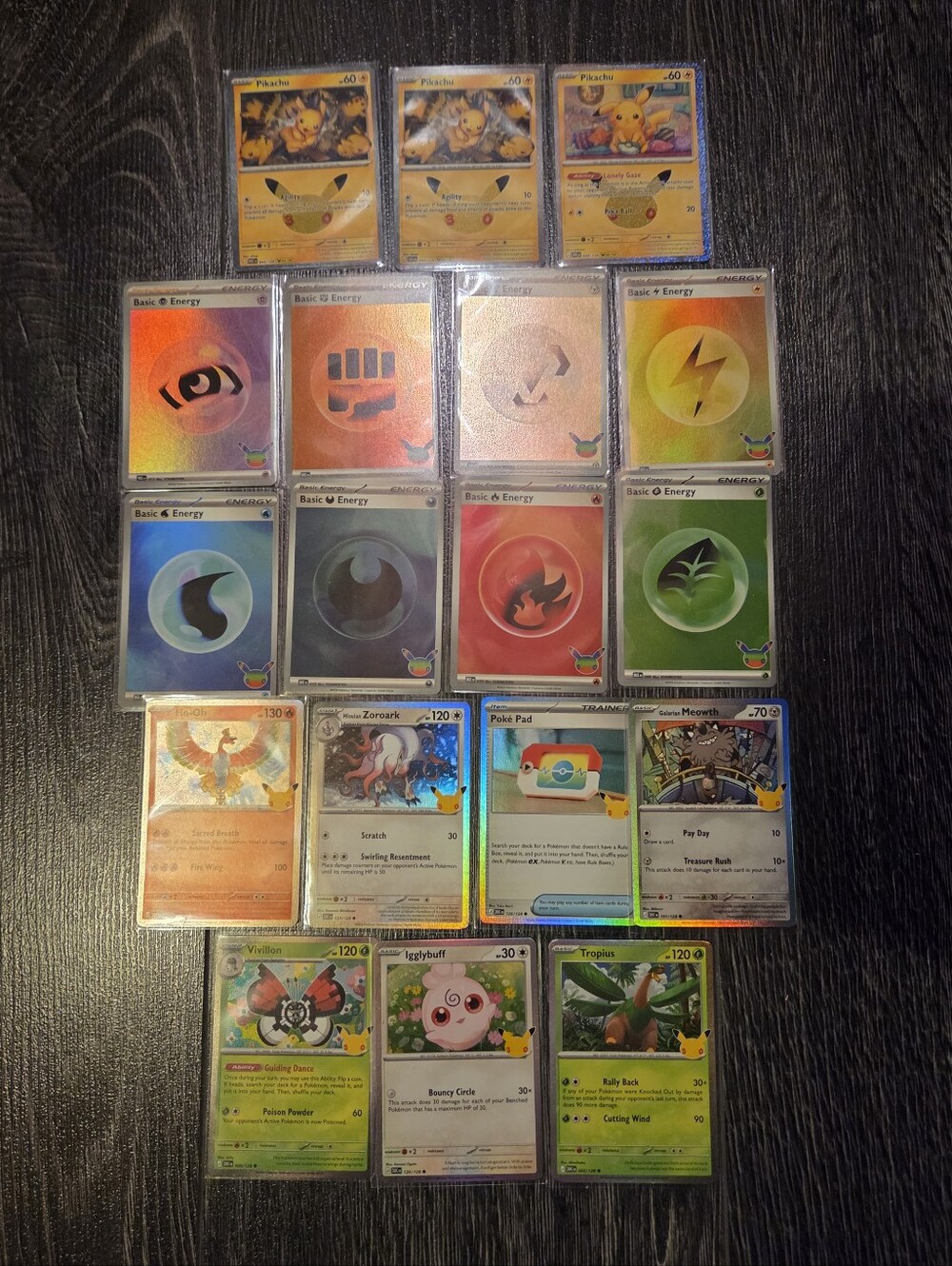 New! 💫Pokémon 30th Celebration Holo 18 Trading Card Lot Including Pikachu